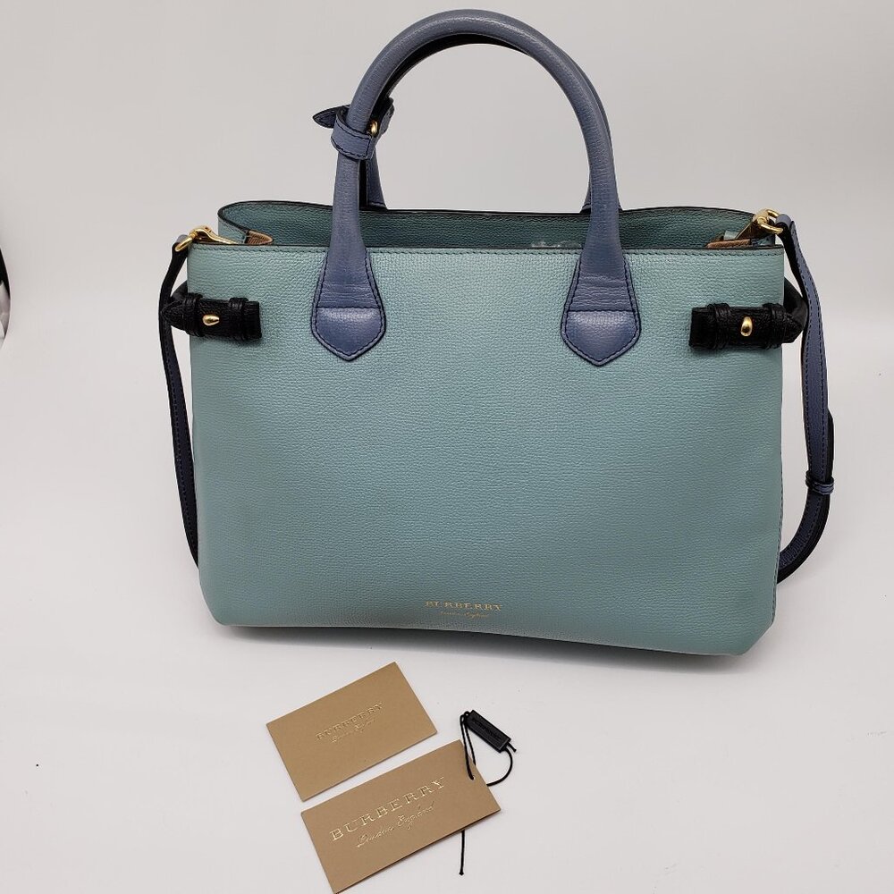 Authentic Burberry Banner Leather Satchel Bag 250-022026 - Picture 4 of 16